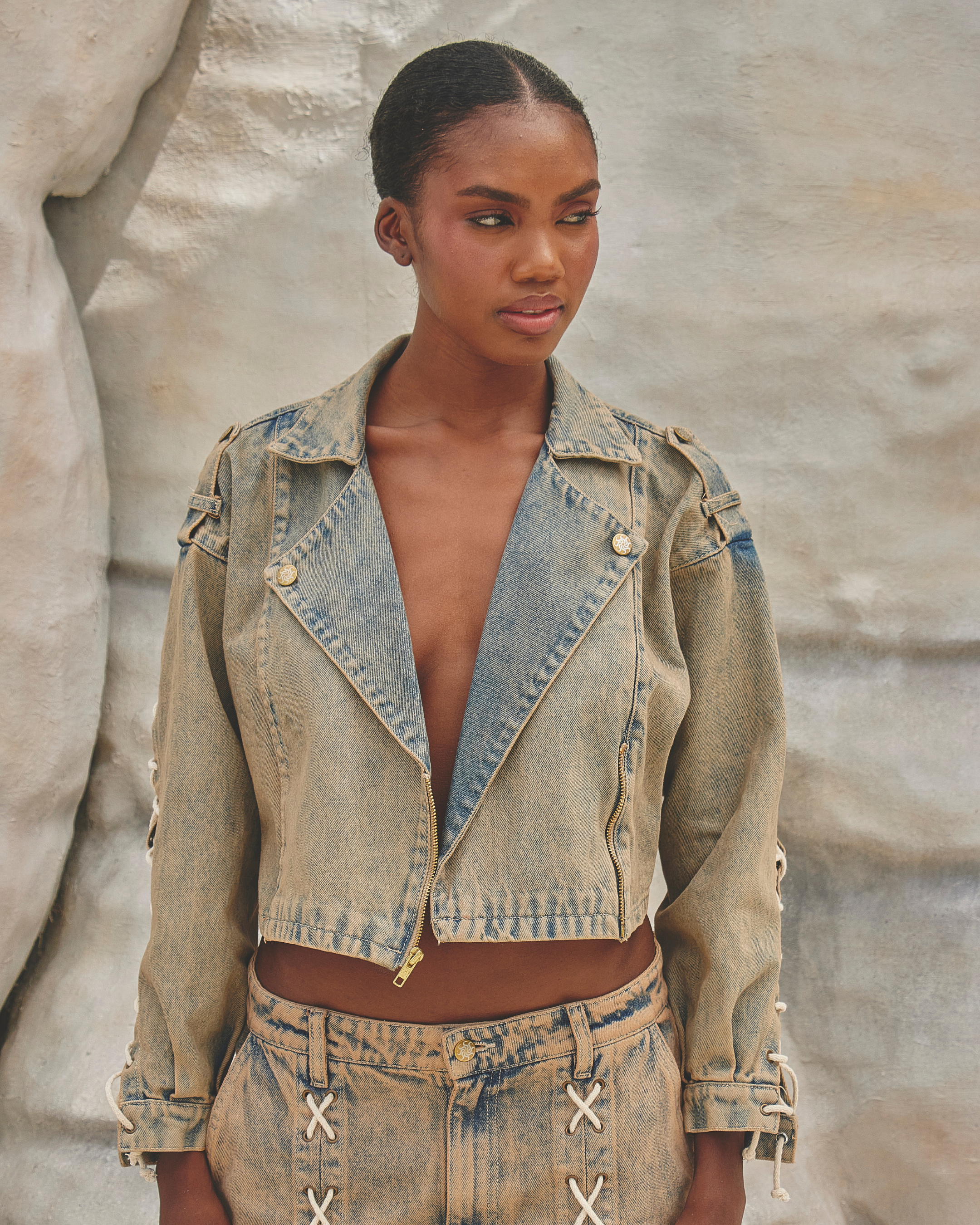 RIPPLE BLUE/ROSE GOLD - JACKET