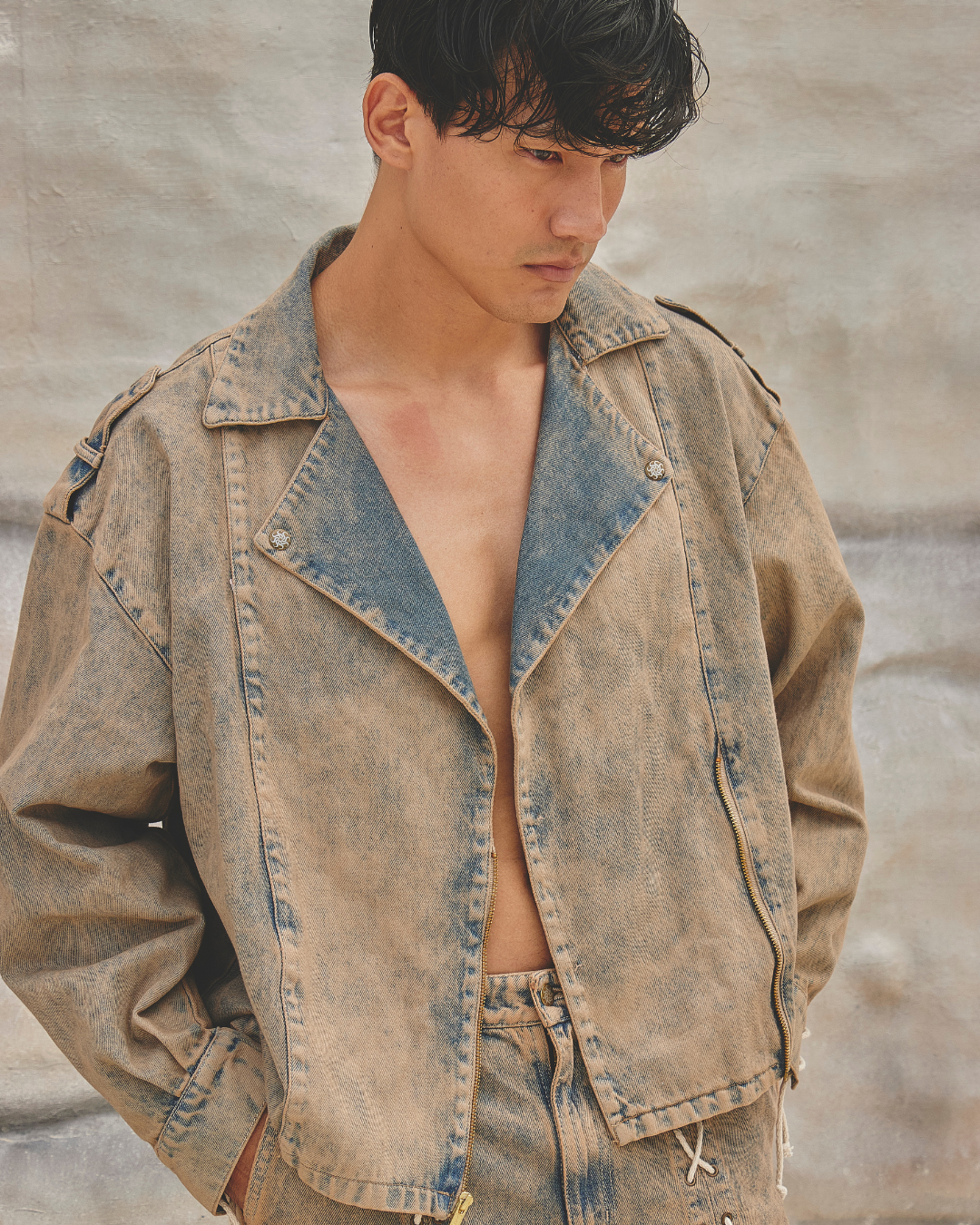 RIPPLE BLUE / ROSE GOLD – JACKET