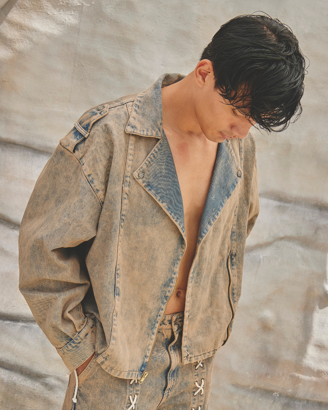 RIPPLE BLUE / ROSE GOLD – JACKET