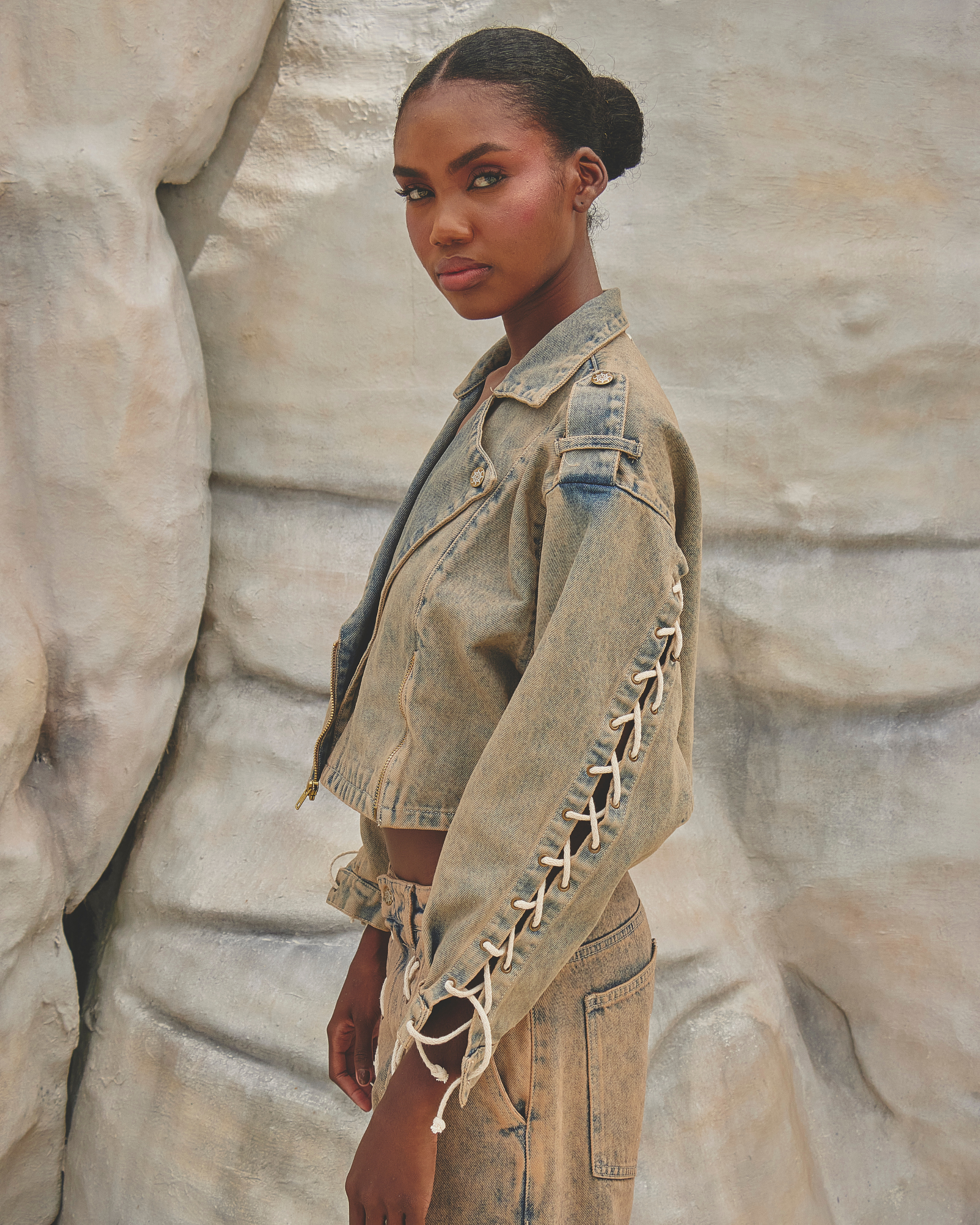 RIPPLE BLUE/ROSE GOLD - JACKET