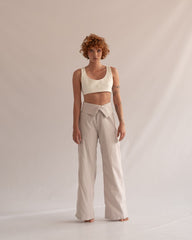 Asymmetrical pants - Lila